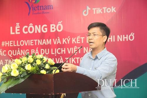 Ông Đinh Ngọc Đức - Vụ trưởng Vụ Thị trường Du lịch TCDL phát biểu tại buổi lễ